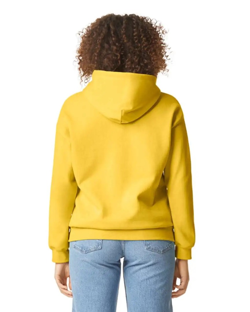 Hanorac cu gluga unisex Gildan galben