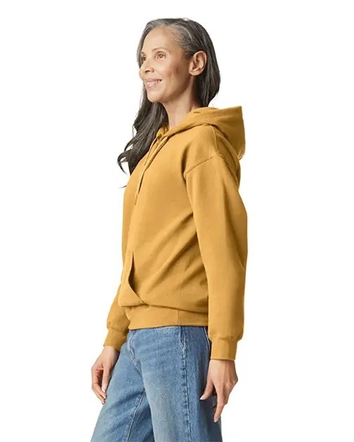Hanorac cu gluga unisex Gildan mustar