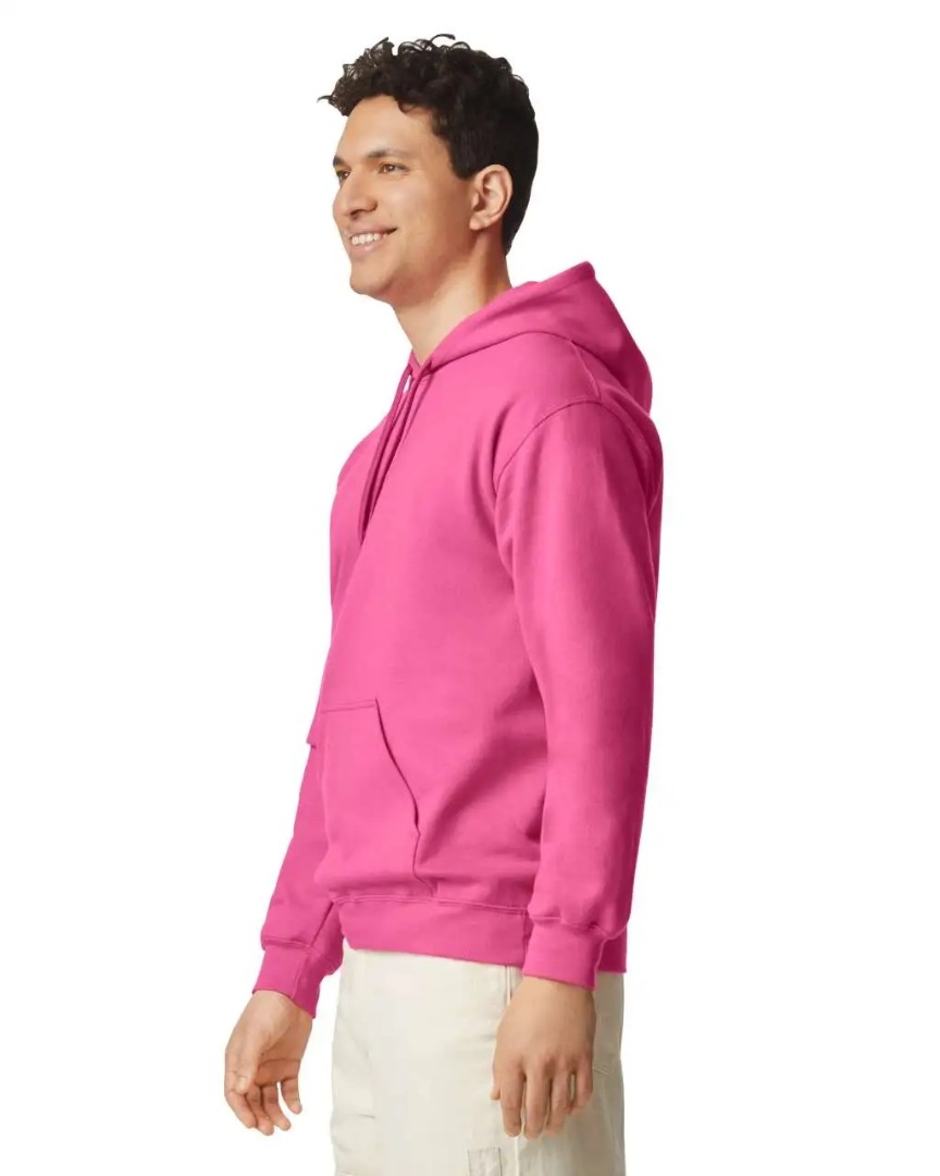 Hanorac cu gluga unisex Gildan pink lemonade