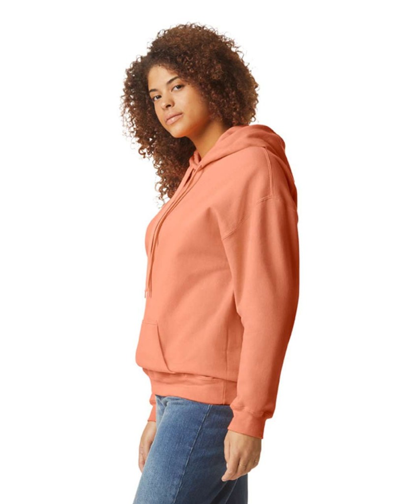 Hanorac cu gluga unisex Gildan tangerine